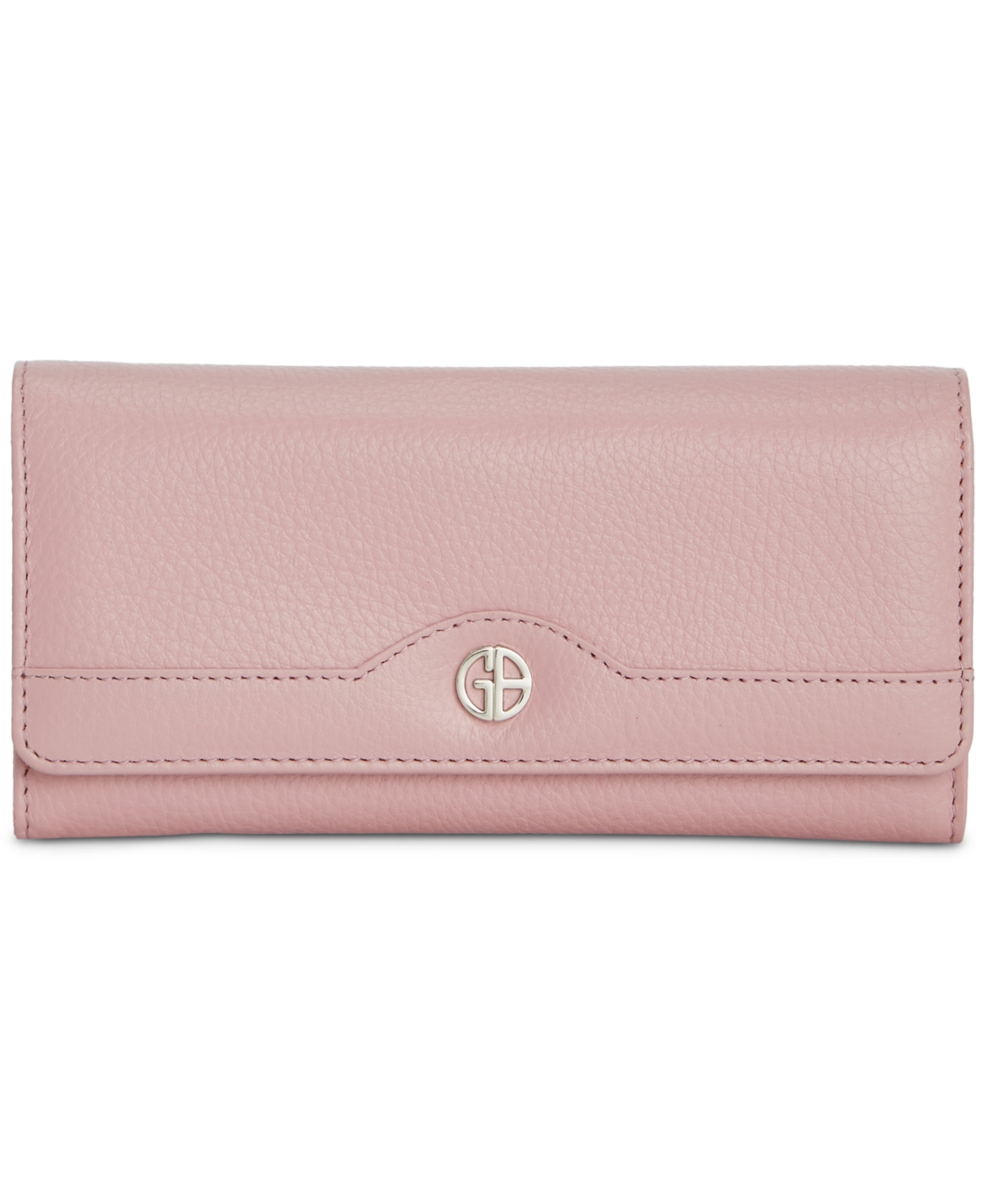 GIANI BERNINI PEBBLE LEATHER RECEIPT WALLET, CREATED FOR MACY'S 