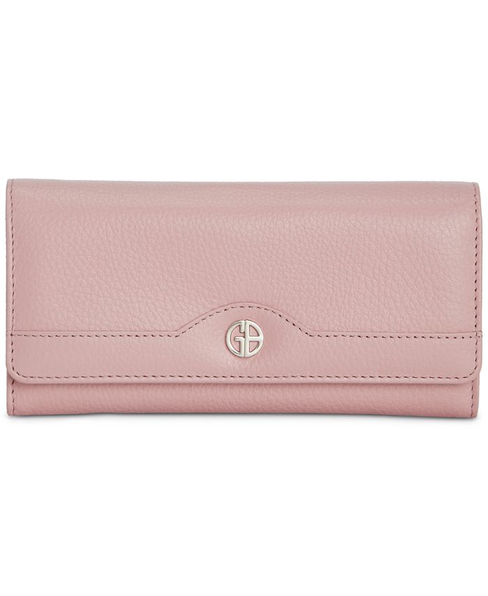 Giani Bernini Pebble Leather Receipt Wallet, Created for Macy's - Macy's