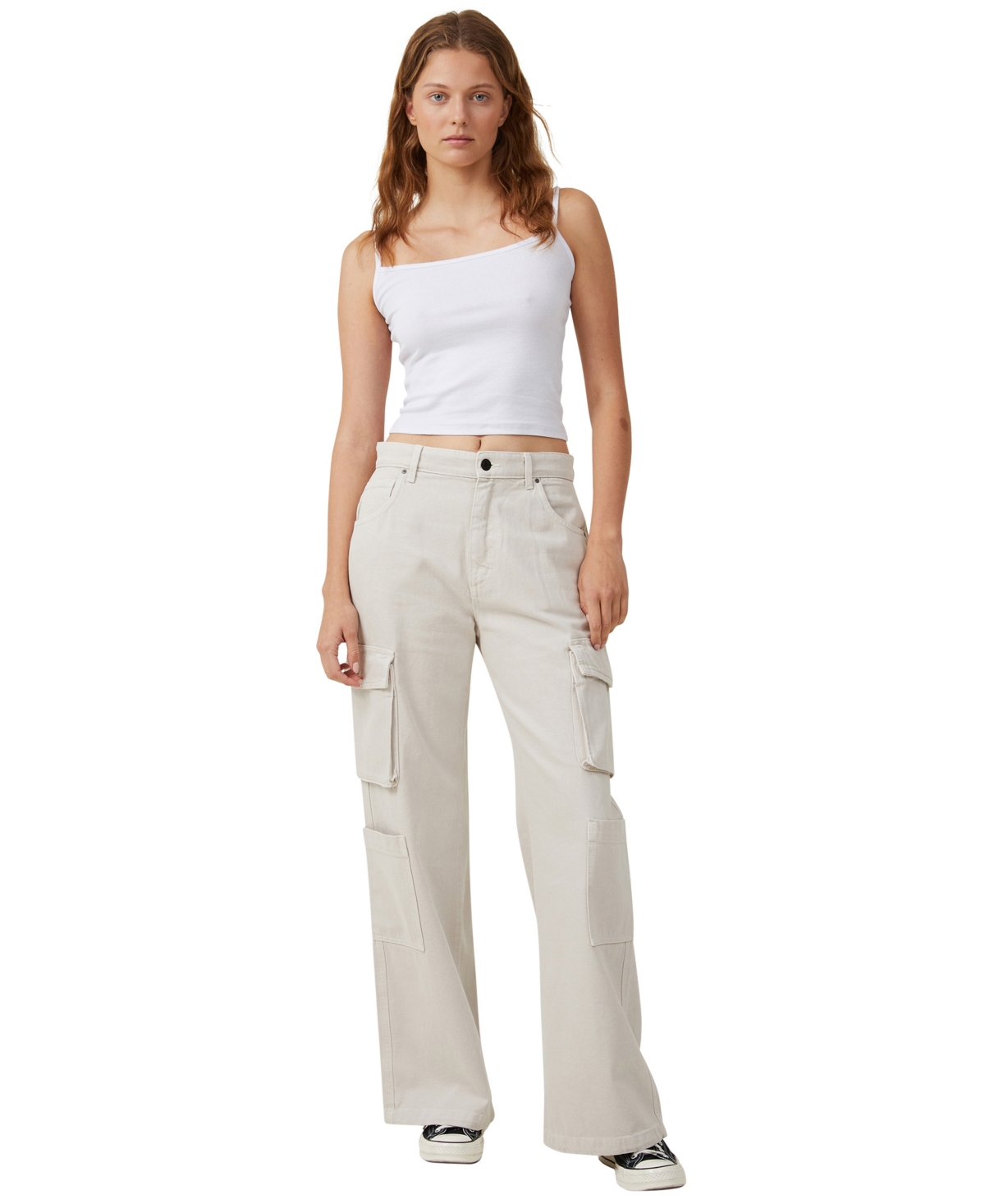 Cotton On Women's Cargo Wide Leg Jeans