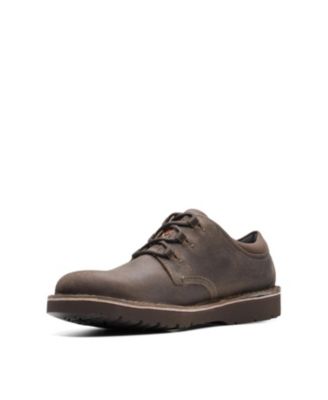 Chaussures Oxford Pour Garçon Clarks Lorcamcraft Y - En Cuir, Semelle Flexible, Fermeture éclair Intérieure