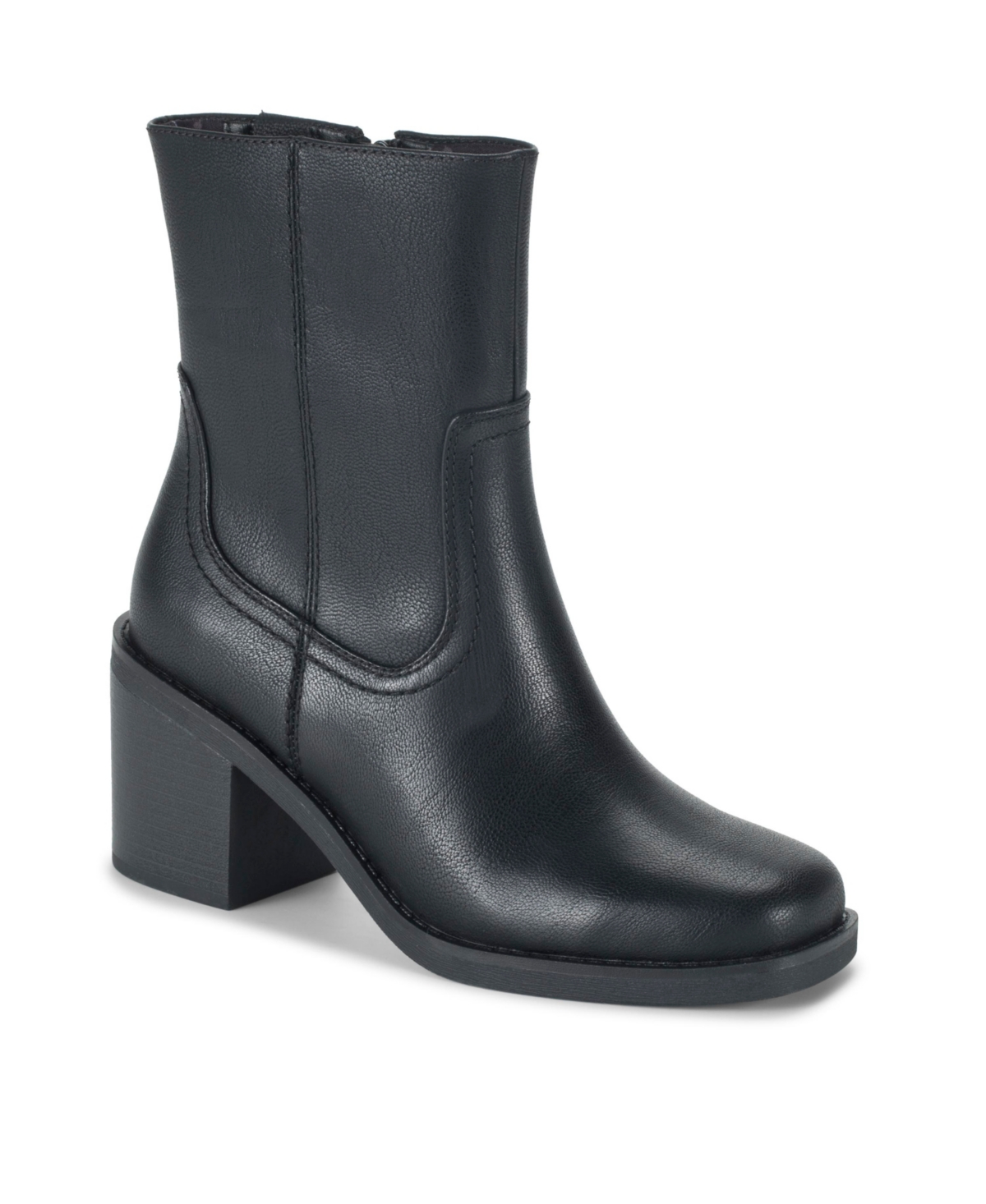 Baretraps Women's Mckenna Zipper Mid Calf Boots In Black