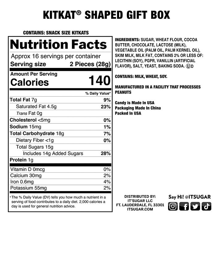 IT'SUGAR Giant Kit Kat Candy Gift Box Macy's