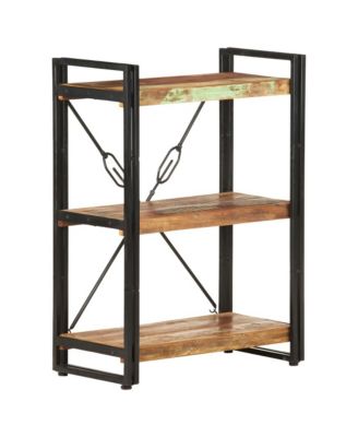 3-Tier Bookcase 23.6"x11.8"x31.5" Solid Reclaimed Wood
