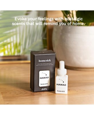Homesick Home Scent Refill - Hawaii - Smart Home Air Diffuser Fragrance - Up to 120-Hours of Luxury Fragrance per Refill - Clean & Safe Diffuser Fragrance - Household Essential - 2 Pack