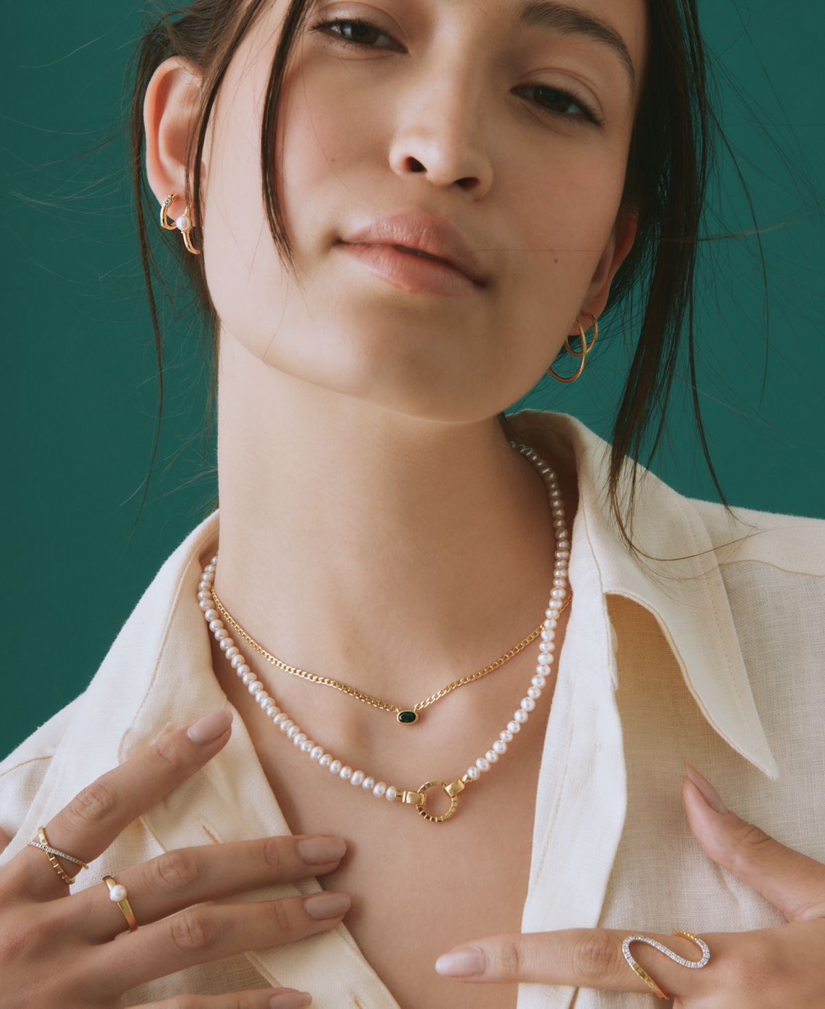 Audrey by Aurate Cultured Freshwater Pearl (5mm) Ring  Created for Macy's - Gold Vermeil
