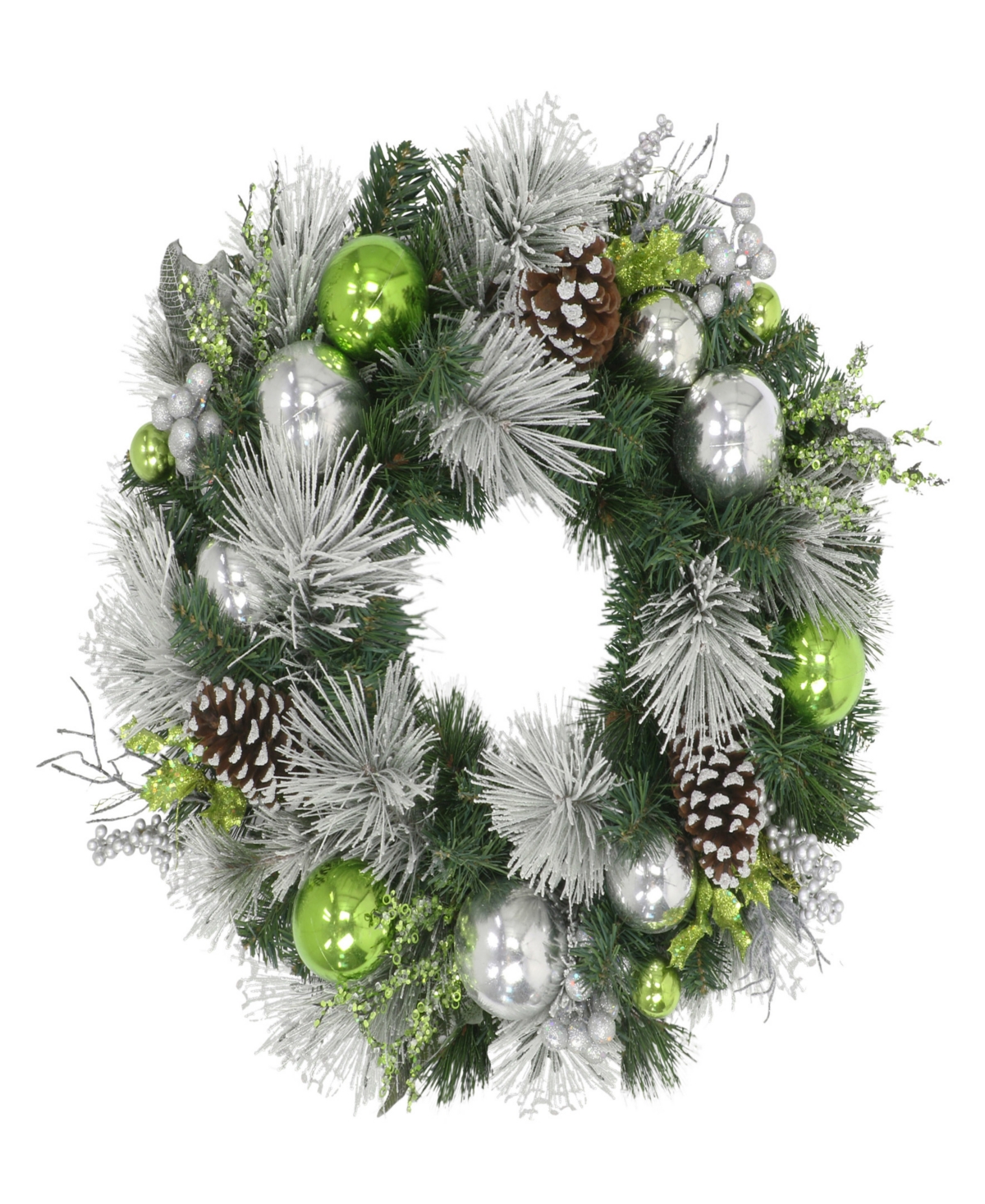 Puleo 24" Decorated Artificial Wreath In Green