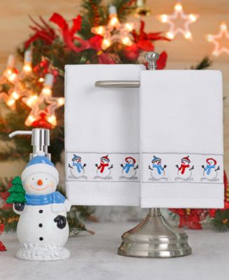 Mistletoe Farms - Snowman 3-Pc. Towel and Pump Set