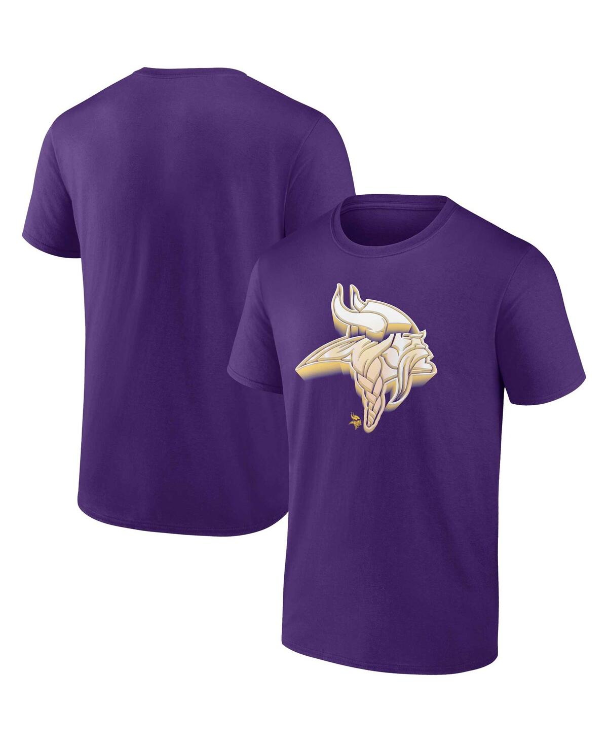 Fanatics Men's  Purple Minnesota Vikings Chrome Dimension T-shirt In Purple