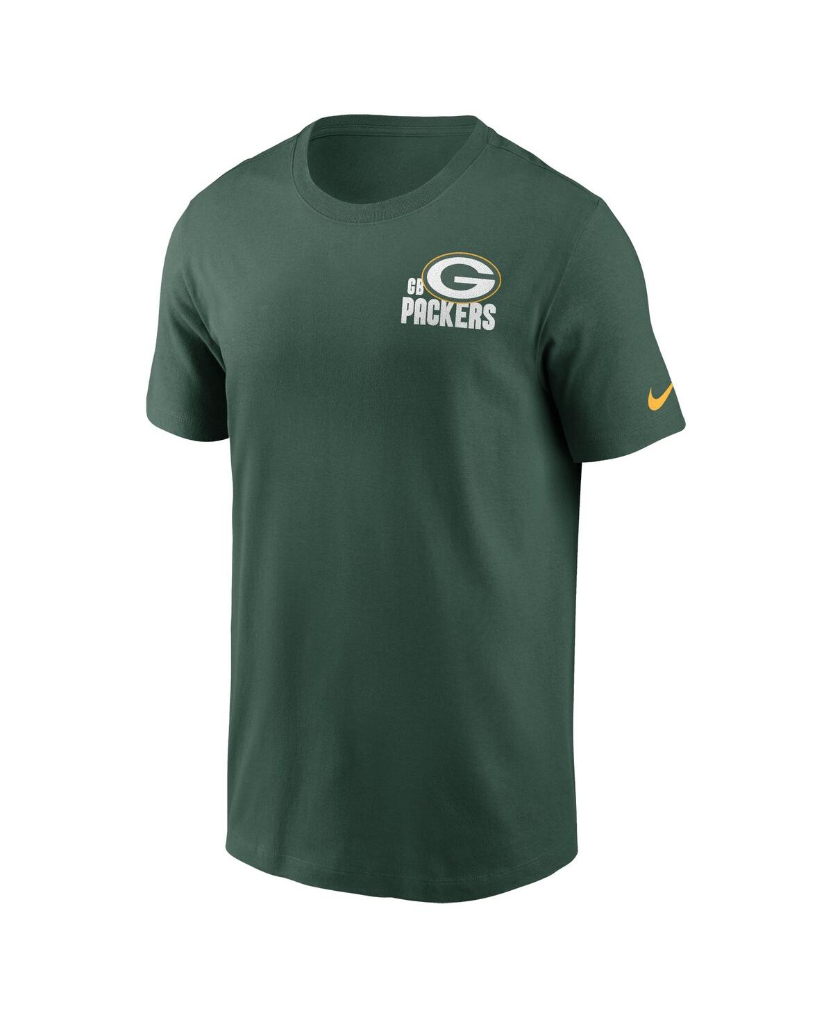 Shop Nike Men's  Green Green Bay Packers Blitz Essential T-shirt