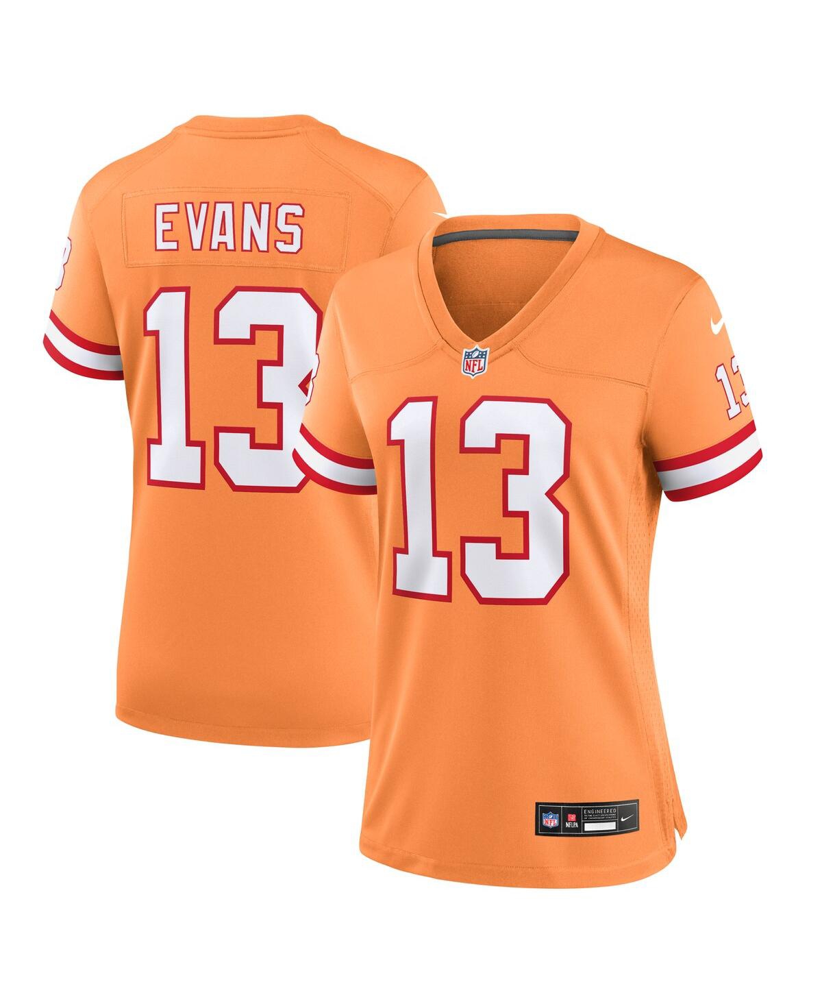 Women's Nike Mike EvansTampa Bay Buccaneers Throwback Game Jersey - Orange