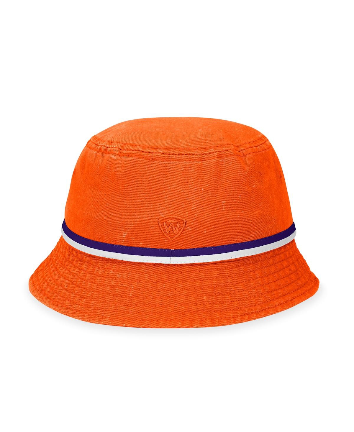 Shop Top Of The World Men's  Orange Clemson Tigers Ace Bucket Hat