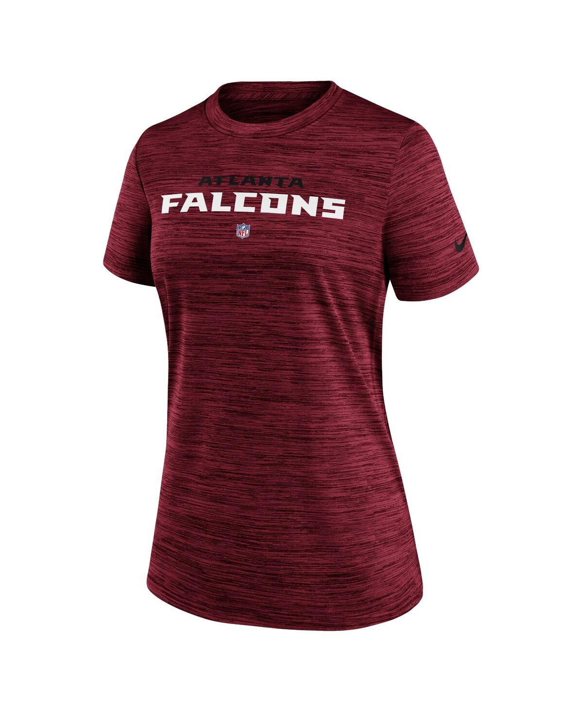 Shop Nike Women's  Red Atlanta Falcons Sideline Velocity Performance T-shirt