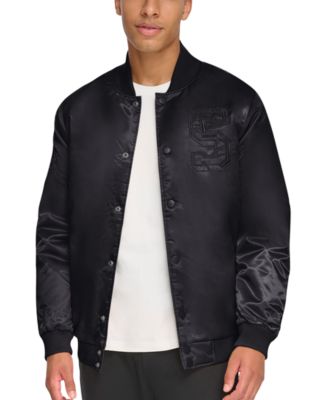 Starter Men s Classic Fit Tonal Satin Varsity Bomber Jacket Macy s