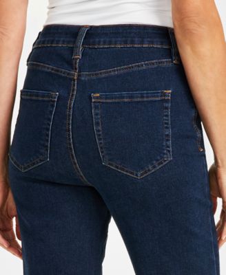 Style & Co Petite High-Rise Natural Straight-Leg Jeans, Petite & Petite Short, Created for Macy's