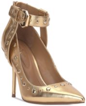 Jessica simpson top gold pumps