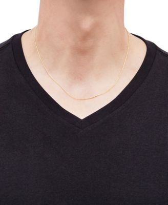 Wheat Link 18" Chain Necklace in 14k Gold