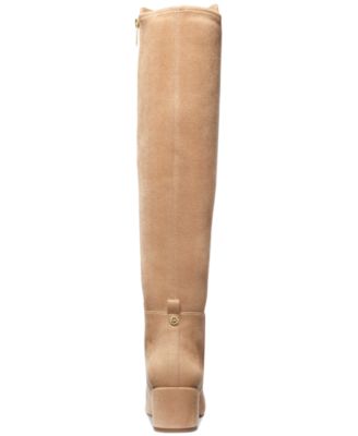 Women's Braden Zip Up Suede Knee High Boots