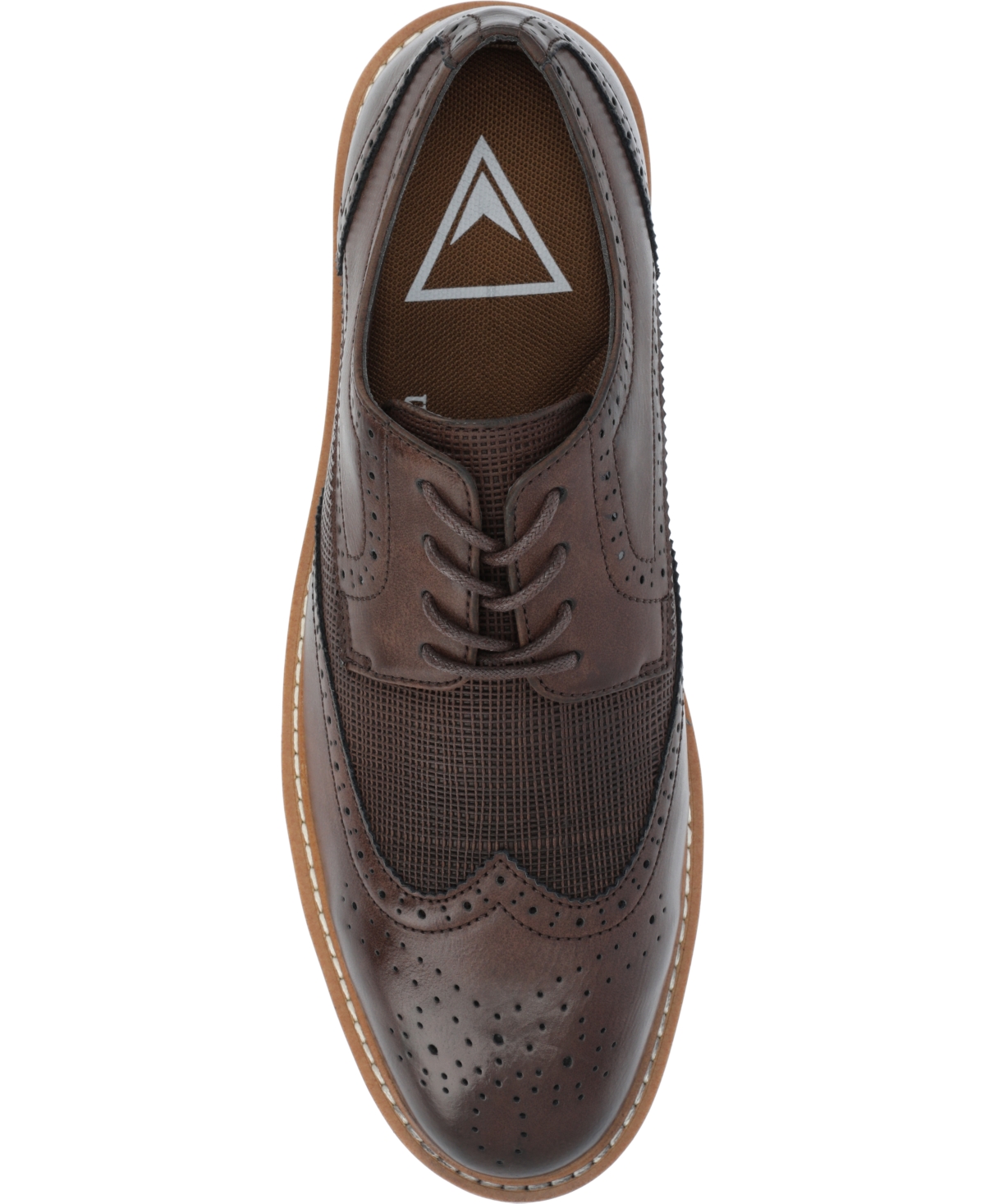 Vance Co. Men's Warrick Tru Comfort Foam Wingtip Lace-Up Derby Dress Shoes