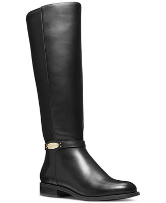 Michael Kors Finley Wide-Calf Riding Boots - Macy's