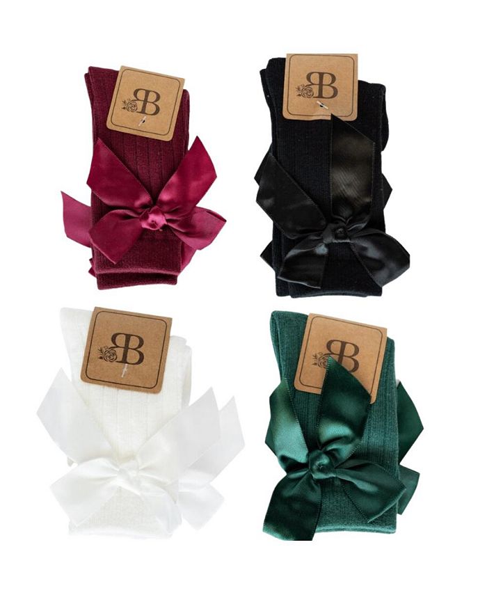 Bailey's Blossoms Toddler Girls Martha Bow Front Midi Socks Macy's