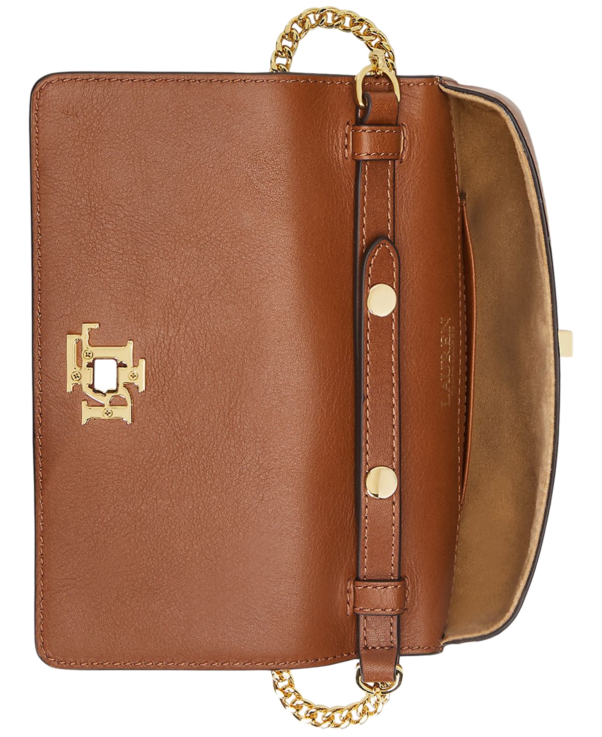 Lauren Ralph Lauren Leather Crossbody Tech Case