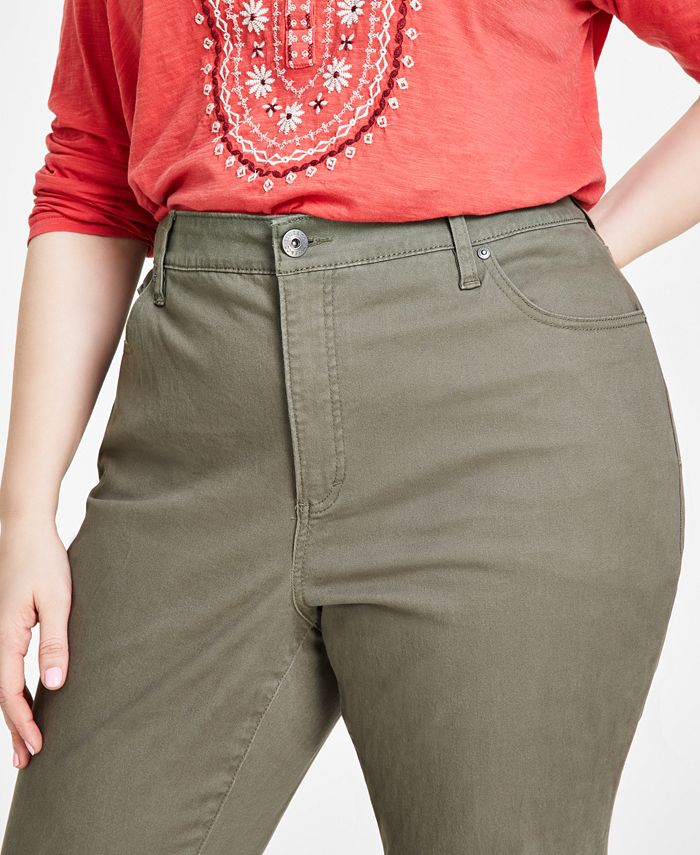 Style & Co Plus Size High-Rise Straight-Leg Jeans, Created for Macy's -  Macy's