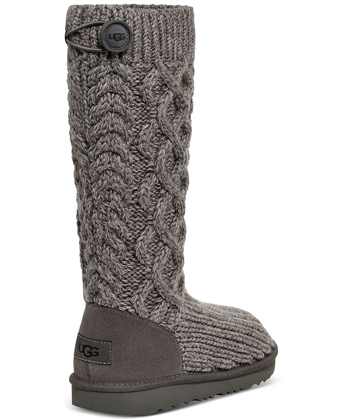 UGG® Kids Classic Cardi Cable Knit Boots - Macy's