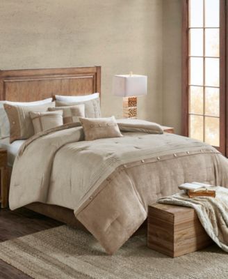 Boone Microsuede 7-Pc. Comforter Set, California King