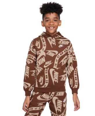 Nike - Big Kids Sportswear Club Fleece Printed Hoodie