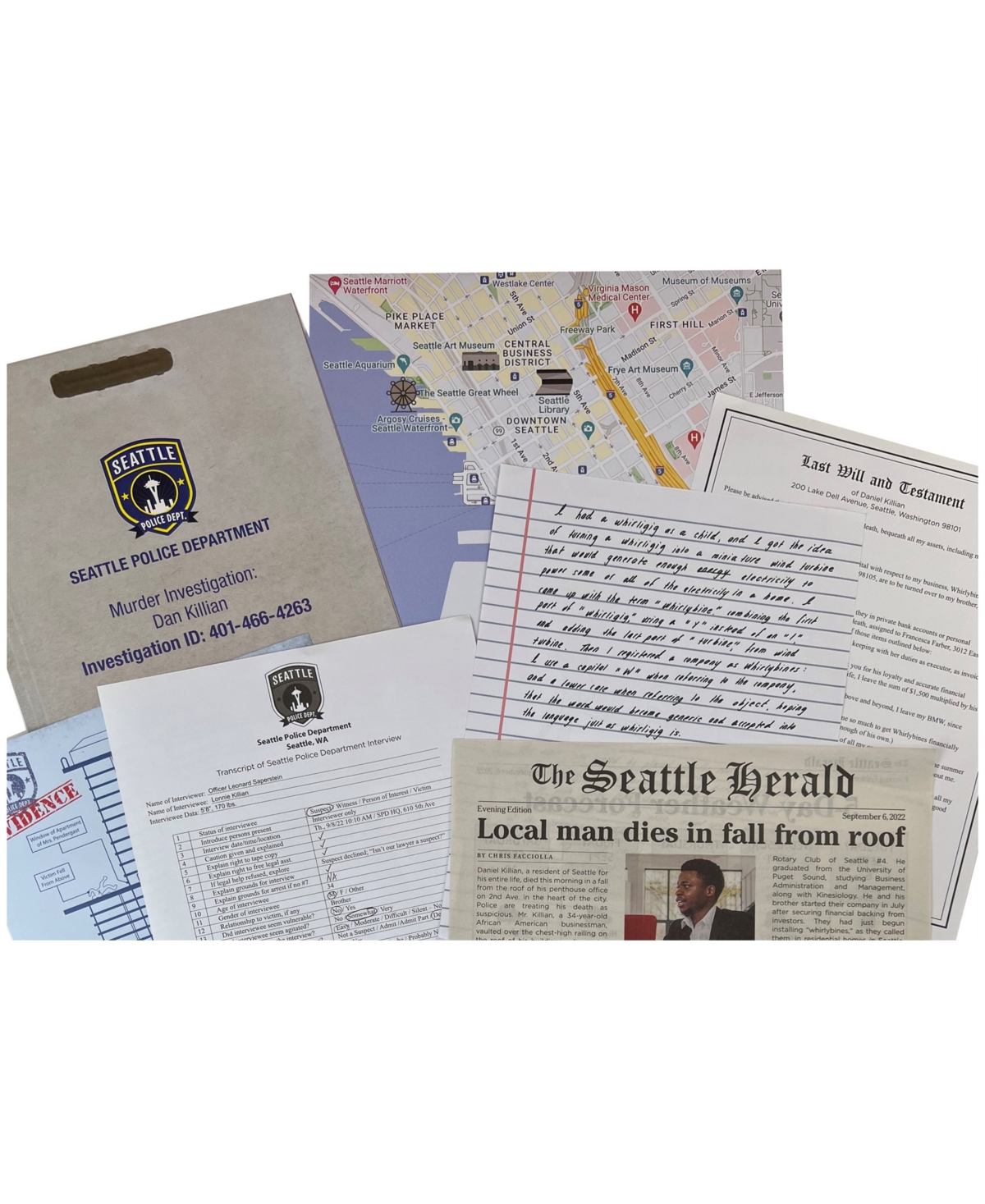 University Games Murder Mystery Party Case Files Killer Startup In No Color