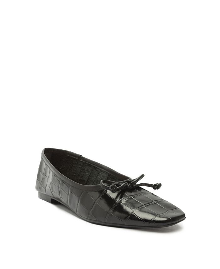 Schutz arissa square outlet toe ballet flat