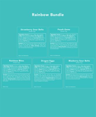 Candy Club Rainbow Gummy Gift Set, 5 Piece