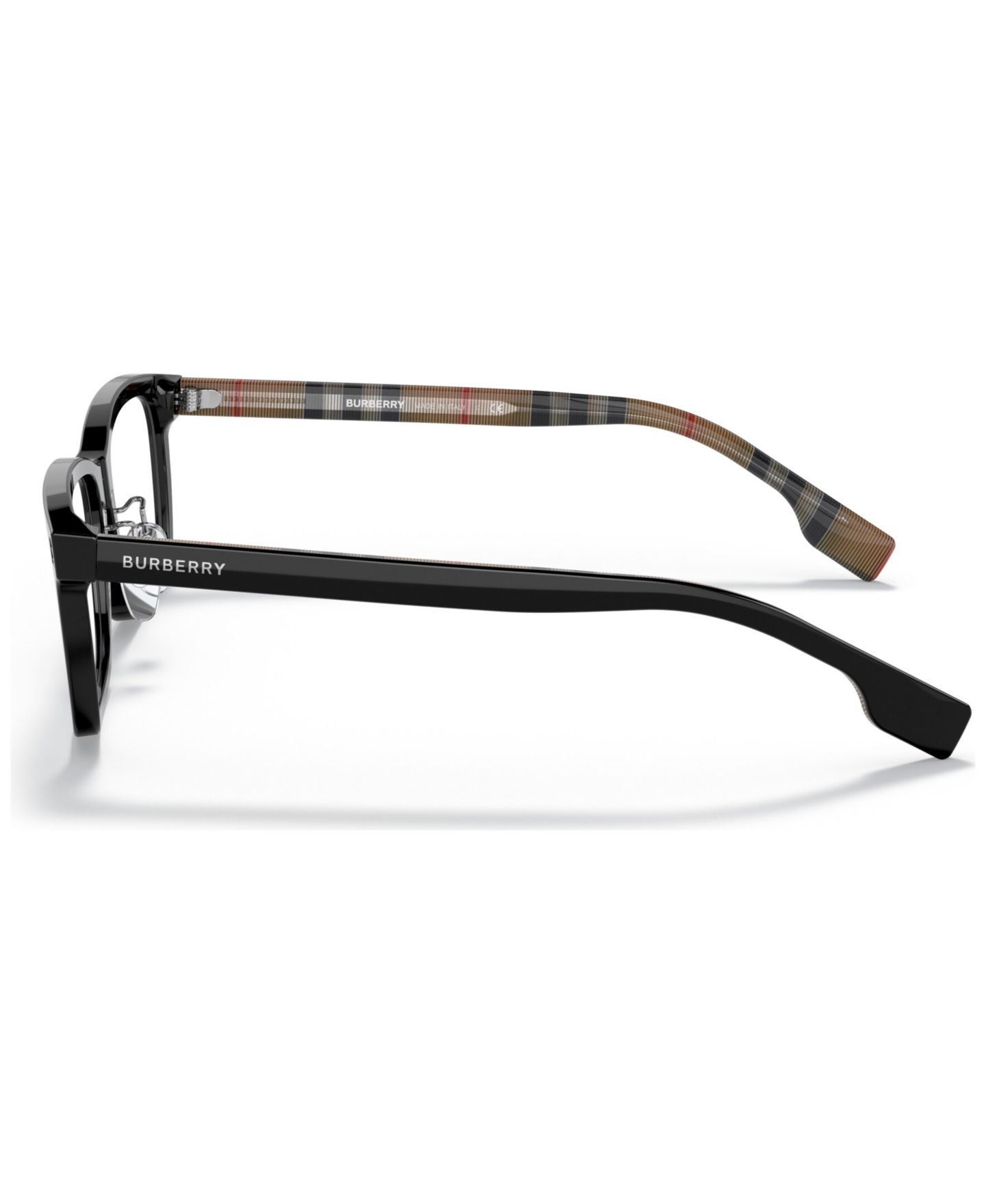 Мужские очки Burberry Man Rectangle Plastic BE2352F Foster Eyeglasses, цвет: Чёрный — фото 4