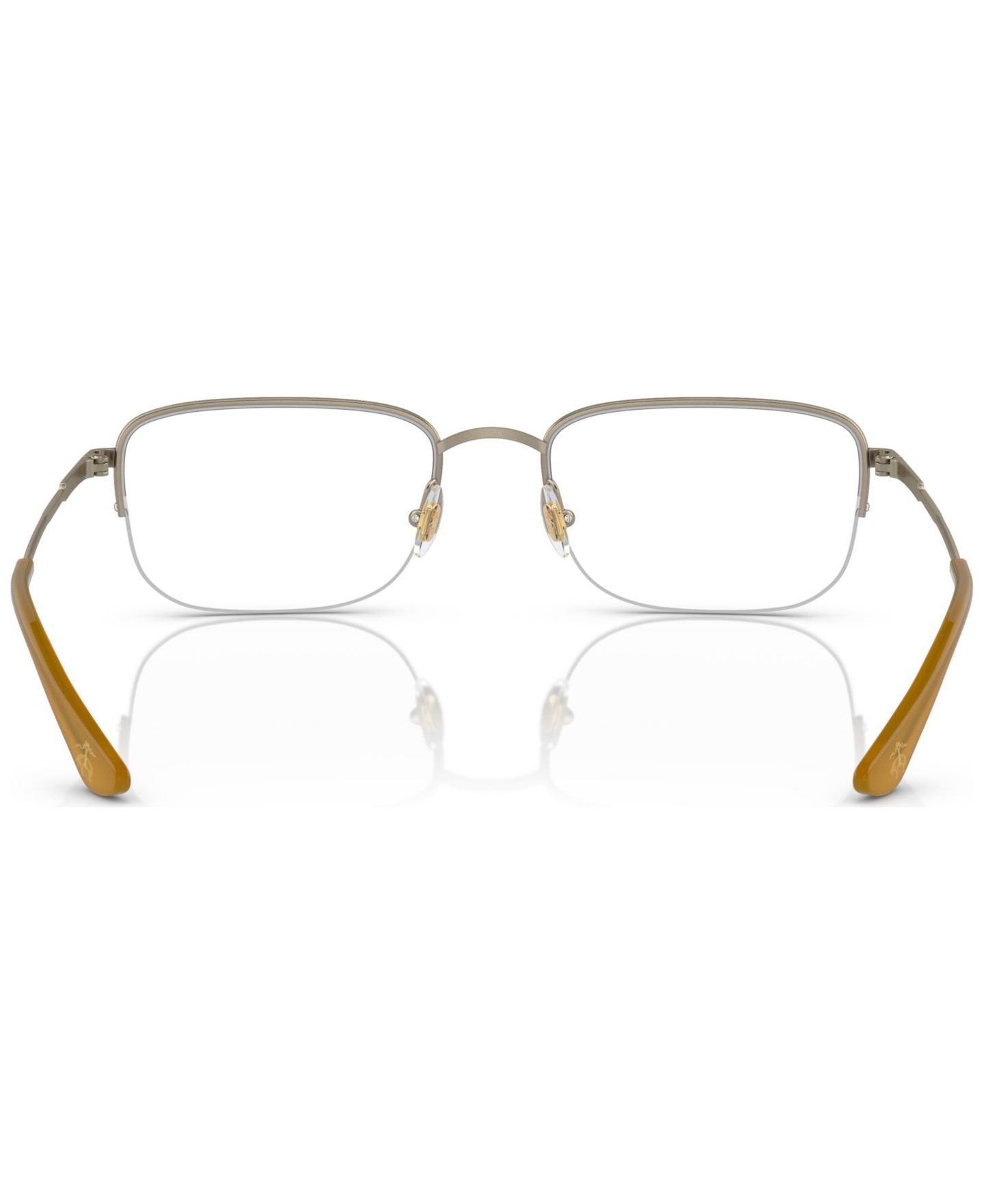 Мужские очки Brooks Brothers Man Rectangle Metal BB1109 0BB1109 Eyeglasses, цвет: Матовый золотой — фото 3