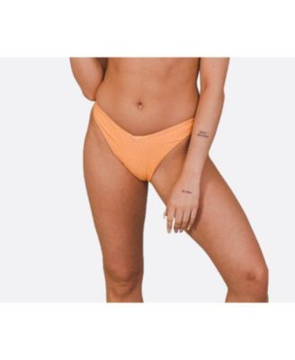 Women's Tangerine Squeeze V-Cut Bikini Bottoms
