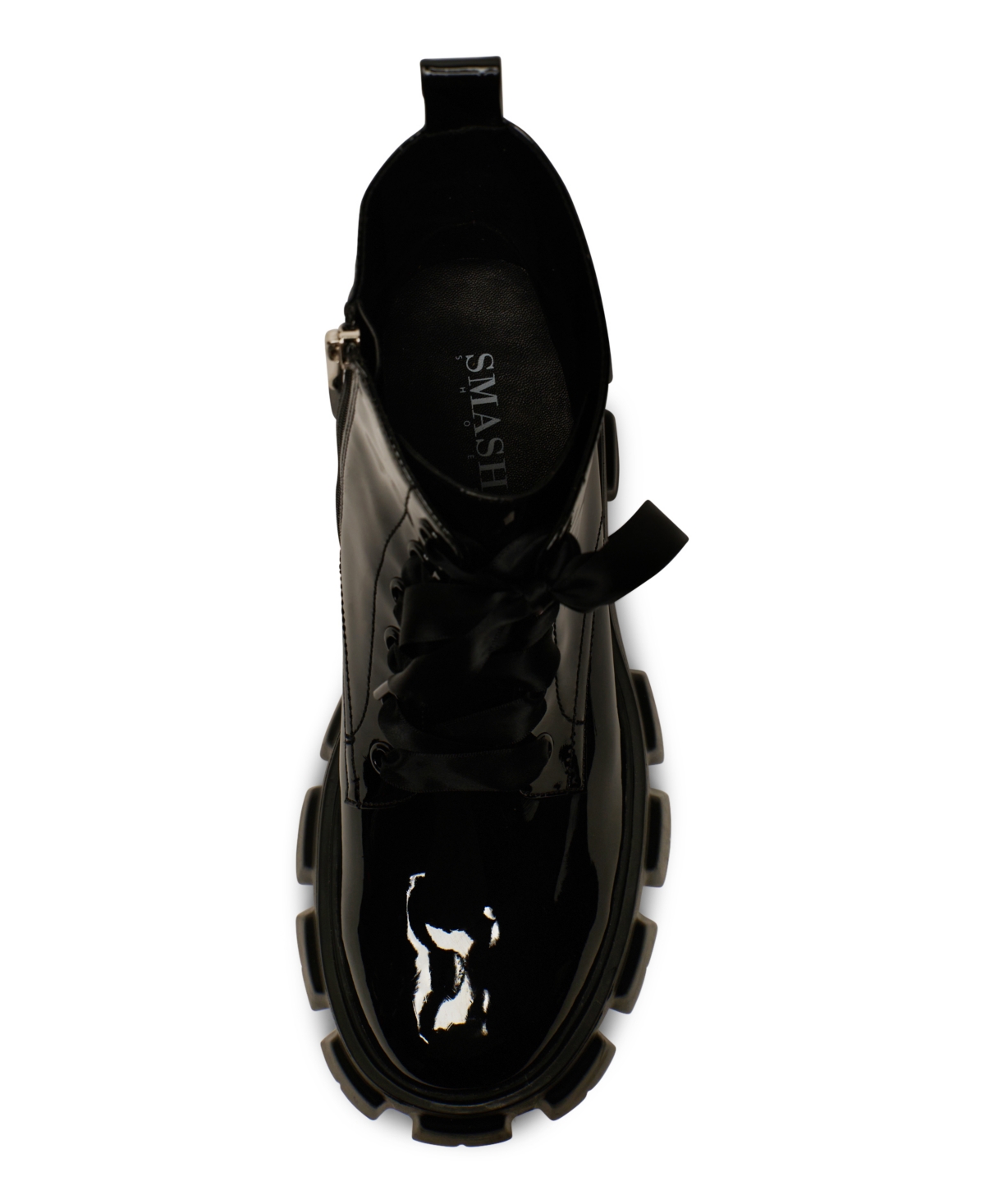 Smash Shoes Women's Nia Lace-Up Lug Sole Combat Booties - Extended Sizes 10-14