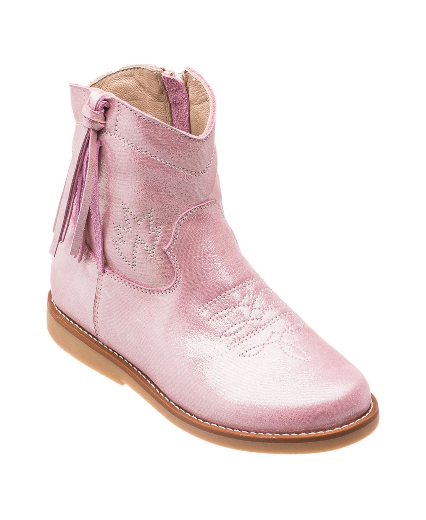 Ботинки Elephantito Child Girls Hannah Suede Boot для малышей, цвет: Металлик розовый — фото 1