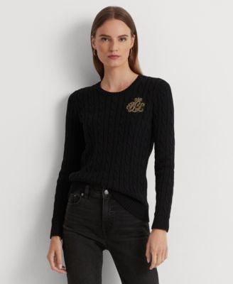 Women's Bullion Cable-Knit Cotton Sweater