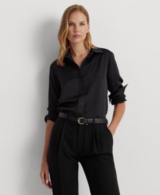 Lauren Ralph Lauren - Women's Satin Charmeuse Shirt