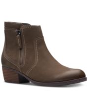 Macys clarks womens ankle boots hot sale