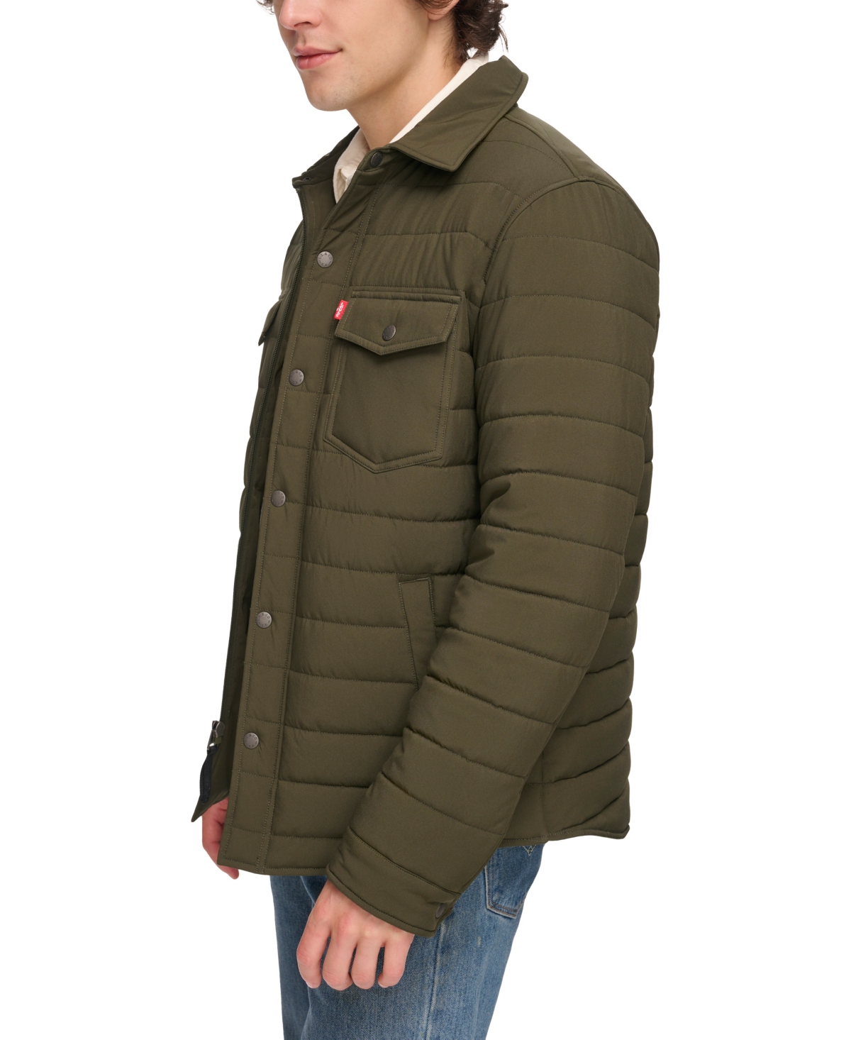 Levi s Men s Quilted Shacket Thyme Smart Closet