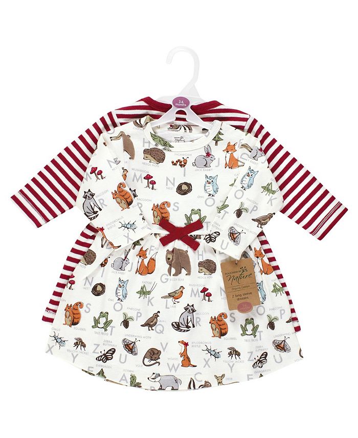 Touched by Nature Toddler Girls Organic Cotton Dresses, Woodland Alphabet Macy's