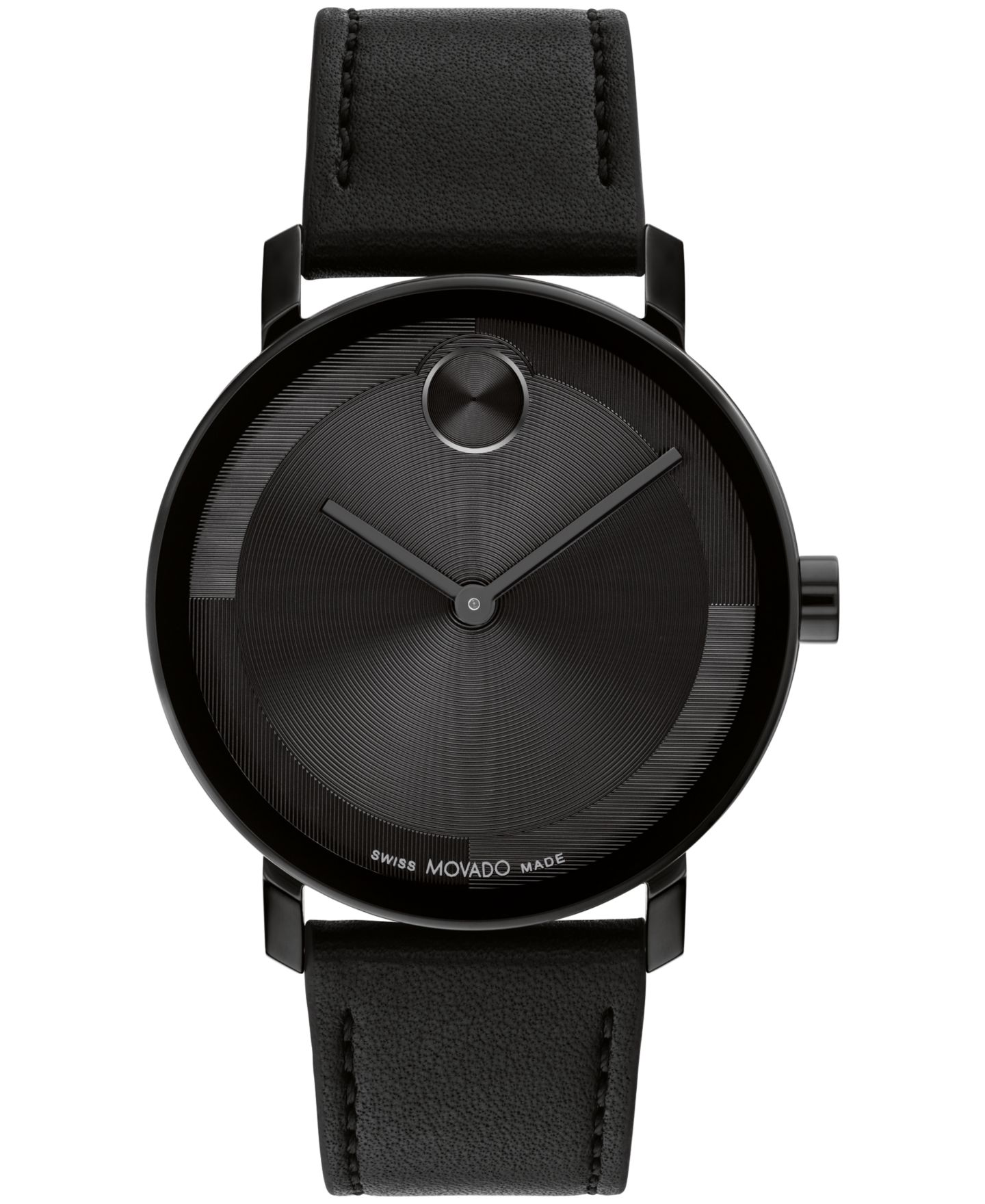 Мужские часы Movado Bold Evolution 2.0, кварцевые, кожаный ремешок, 40 мм — фото 1