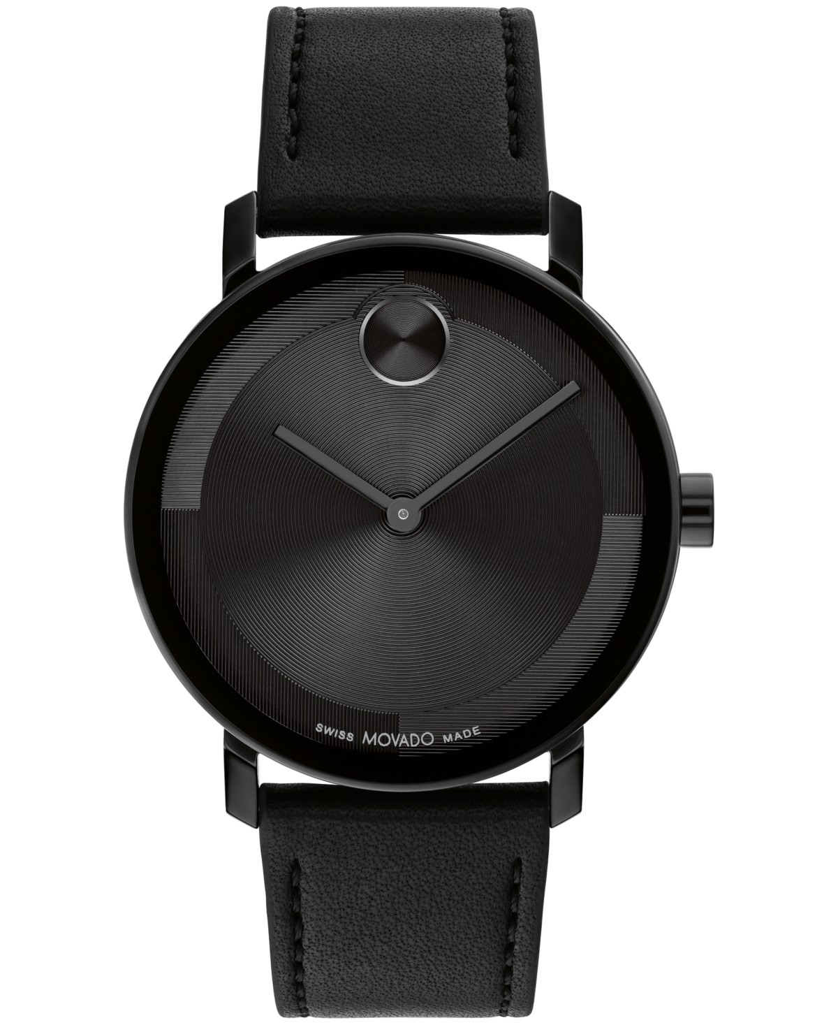 Мужские часы Movado Bold Evolution 2.0, кварцевые, кожаный ремешок, 40 мм — фото 2