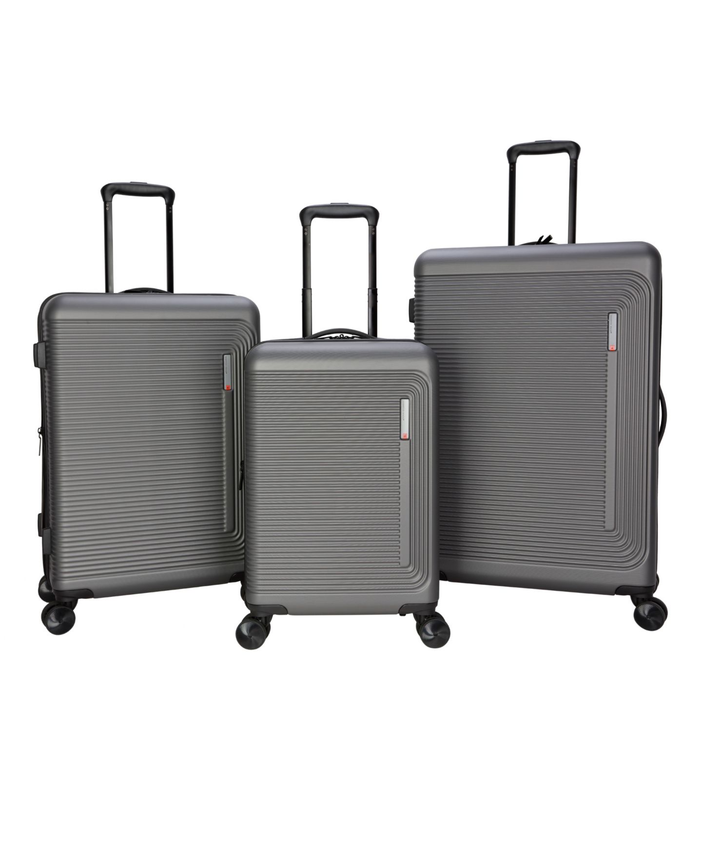 Чемодан Sharper Image Journey Lite Large Check-in Hardside Spinner, цвет: Серый — фото 7