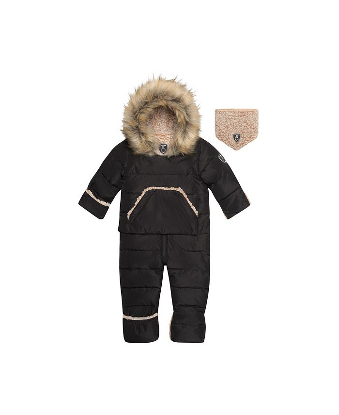 Deux par Deux Baby Boys Baby Unisex One Piece Baby Car Seat Snowsuit