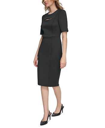 Calvin klein cutout deals sheath dress
