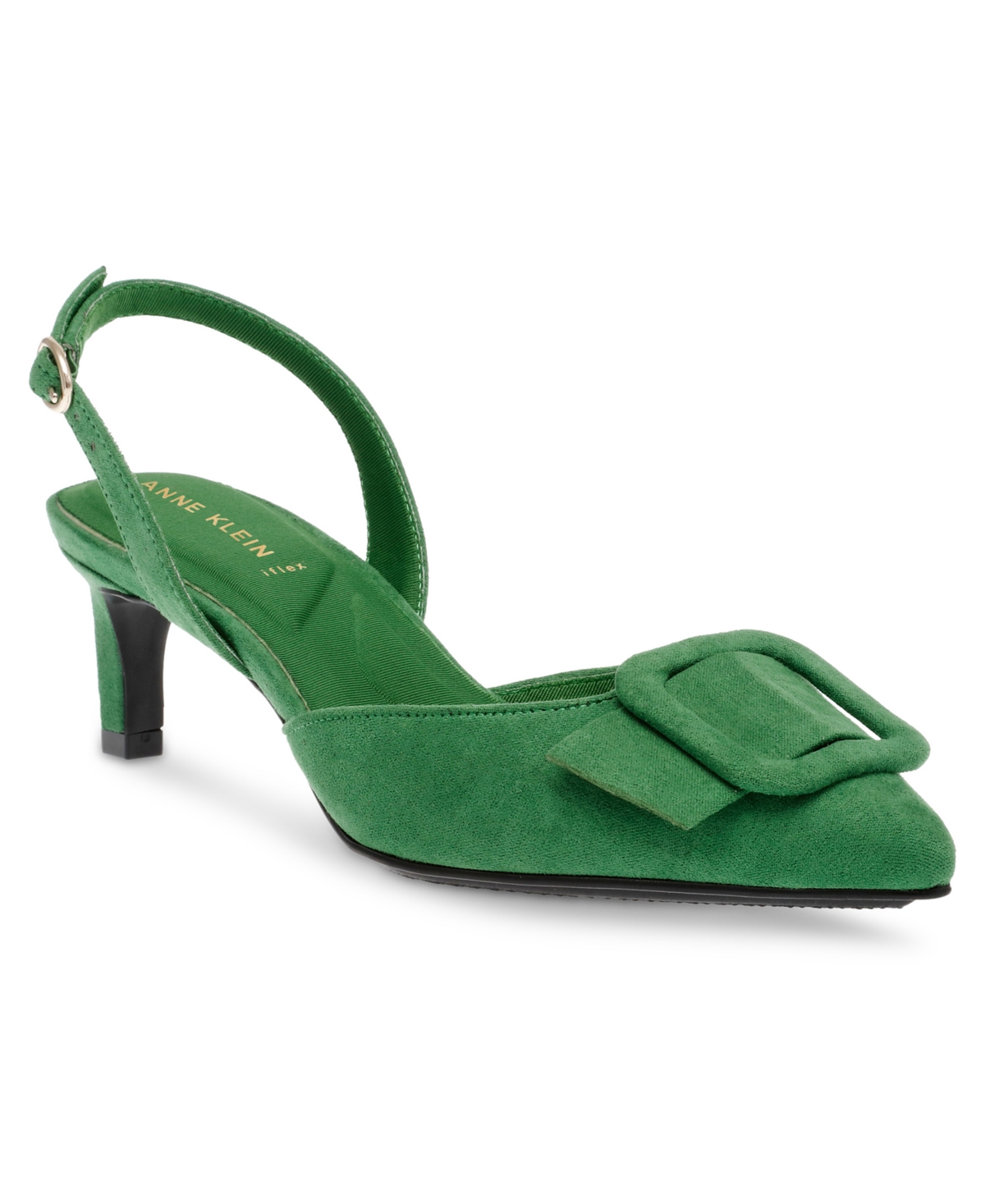 Anne Klein Women's Iva Pointed Toe Slingback Pumps In Green