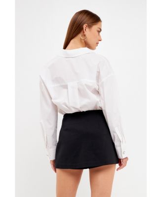 Women's Oversized Collared Shirt