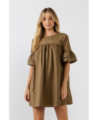 Women's Lace Detail Mini Dress